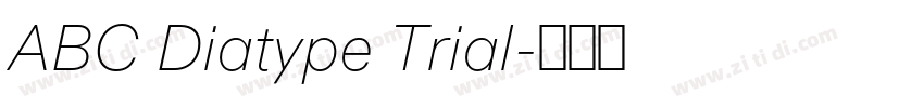 ABC Diatype Trial字体转换
